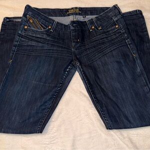 Bebe Women's Midnight Blue Boot Cut Jeans